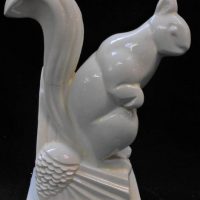 CHARLES LEMANCEAU (1905 - 1980) 1930's French ART DECO Ceramic Figure - THE SQUIRREL - Signed to side of Base CH LEMANCEAU, also marked 'France' to un - Sold for $373 - 2019