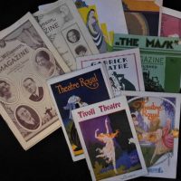 Small lot - 1920s Theatre related ephemera incl, Tivoli Theatre, Theatre Royale, Garrick, JC  Williamson Magazine Programmes - lovely cover images and - Sold for $62 - 2019