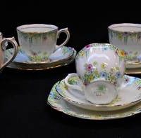 Vintage Royal Albert 'Lynton' part tea set incl 6 x trios, etc - Sold for $149 - 2019