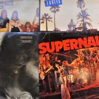 4 x LP vinyl records incl The Eagles, Ted Mulry Gang, Supernaut, etc - Sold for $43 - 2019