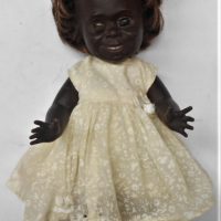 Vintage Matti Australian Aboriginal girl rubber doll - approx 34cm L - Sold for $50 - 2019