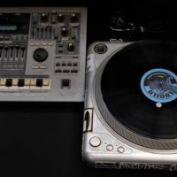 2 x professional audio items incl Roland MC-505 'Groove Box' mixer and Vestax PDX-2000 turntable - Sold for $161 - 2019