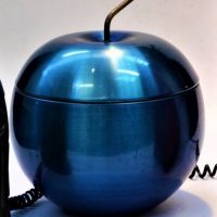 Retro blue anodised 'Apple' ice bucket - Sold for $37 - 2019