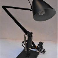 Vintage black adjustable PLANET desk lamp - Sold for $50 - 2019