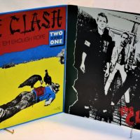 197778 The Clash - two for the price of one - LP vinyl records, 'Give em Enough Rope, etc - Sold for $35 - 2019
