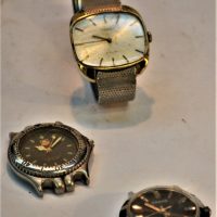 3 x vintage gent's wrist watches incl TAG branded, Tissot and Mason - Sold for $50 - 2019