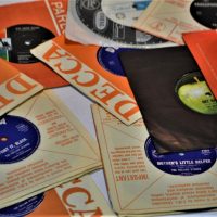 Small Group Lot 45 RPM 7 Inch 195060s Rock and Pop records - all in great condition, in original sleeves inc - The Who, The Animals, The Rolling Stone - Sold for $199 - 2019