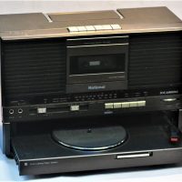Vintage c1980's National Panasonic Portable compact STEREO - Pull out Turntable, Casette deck & Radio, built in speakers, working cond - model SGJ 555 - Sold for $81 - 2019