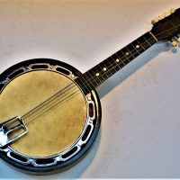 c1920's British Made 'Liberty Bell 330' 8 string banjo with WHL Mawson tag - Sold for $124 - 2019