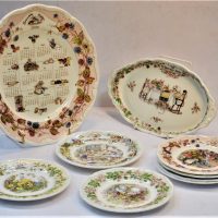 Group-lot-Royal-Doulton-Brambly-Hedge-china-items-inc-plates-calendar-serving-dish-etc-assorted-titles-inc-Winter-Summer-The-Great-Hall-St-Sold-for-37-2019