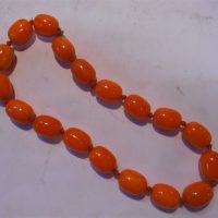 Short-orange-Bakelite-necklace-large-oval-beads-knotted-Sold-for-50-2019