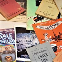 Group-lot-vintage-ephemera-and-booklets-inc-Alan-Kippax-Kelloggs-Cricket-Australian-Bushcraft-Australian-Army-1958-Moomba-programme-Commonw-Sold-for-43-2019