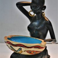 Retro-196070s-Japanese-Barsony-style-Figural-Ashtray-Seated-Island-girl-holding-Bowl-on-Lap-original-Gilt-Hoop-Earrings-sticker-to-base-JAPAN-Sold-for-50-2019