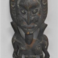 1_Vintage-SEPIK-Tribal-Figure-Male-w-Birds-either-side-of-Feet-Shoulders-heavily-carved-incised-decorated-w-Cowrie-shell-eyes-natural-Ochre-p-Sold-for-56-2019