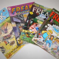 4-x-Vintage-FABULOUS-FURRY-FREAK-BROTHERS-Comic-Books-Numbers-1-3-4-5-all-printed-in-England-by-Hassle-Free-Press-c1976-Sold-for-37-2019