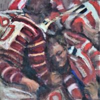 Framed-Oil-painting-Attributed-to-MARIA-Hester-OSBORNE-2008-SCRUM-Signed-w-Monogram-lower-right-inscribed-SCRUM-by-M-H-OSBORNE-Bowylie-o-Sold-for-62-2019