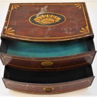 Early-1900s-John-Buchanan-and-Bros-of-Glasgow-tin-mini-Sheraton-style-chest-of-drawers-Sold-for-35-2019