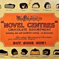 192030s-MacRobertsons-POS-Novel-Centers-Chocolate-assortment-cardboard-advertising-sign-Mint-condition-23-x-33cm-Sold-for-174-2019