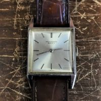 1960s-IWC-International-Watch-Co-18ct-0750-white-gold-square-Watch-no-1574550-works-Sold-for-385-2019