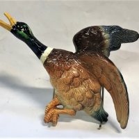 Vintage-English-Falcon-Ware-china-Flying-Duck-wall-plaque-approx-31cm-L-Sold-for-37-2019