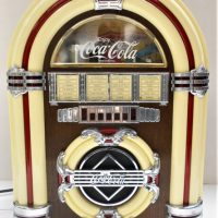 Coca-Cola-contemporary-Juke-Box-Radio-Cassette-Player-37cm-H-Sold-for-37-2019