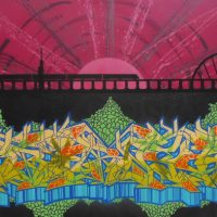 Dose-Graff-artist-colourful-stretched-oil-on-canvas-sgnd-dated-verso-50-x-103-cms-Sold-for-75-2019