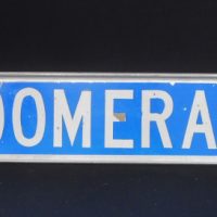 Aluminium-sign-BOOMERANG-directional-sign-Approx-16cmh-x-105cmw-Sold-for-81-2019