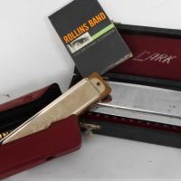 Group-lot-2-x-Cased-Harmonicas-incl-Hohner-Lark-and-packaged-CASINGLE-Rollins-Band-Sold-for-75-2019