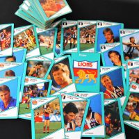 Group-lot-vintage-SCANLENS-footy-cards-Stewart-LOEWE-Paul-ROOS-Darren-MILLANE-etc-Sold-for-37-2019