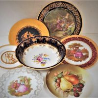 Group-of-China-incl-Limoges-Cabinet-Plates-Czech-Fruit-Bowl-Demitasse-Cups-Saucers-etc-Sold-for-56-2019