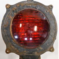Heavy-black-metal-vintage-railway-light-with-red-lens-Sold-for-87-2019
