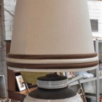 Mid-century-modern-Italian-ceramic-semi-glazed-table-lamp-with-shade-Sold-for-35-2019