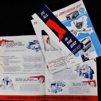 Small-lot-vintage-car-related-advertising-brochures-inc-CLYDE-BATTERIES-and-CDD-Chrysler-Dodge-De-Soto-Uni-Joint-repair-kit-Sold-for-25-2019