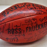Ross-Faulkner-Football-signed-by-1991-Hawthorn-team-and-others-incl-Michael-Tuck-Darren-Jarman-Ben-Allen-Jason-Dunstall-Greg-Champion-etc-Sold-for-106-2019