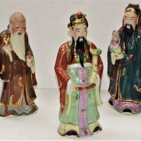 Set-of-3-Chinese-Figures-in-traditional-costume-one-carrying-child-approx-32cm-Sold-for-43-2019