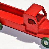 1930s-Depression-Timber-TRAY-TRUCK-RedGreen-Timber-Wheels-Steering-Wheel-32cm-L-Sold-for-37-2019