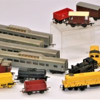 2-x-small-box-lot-s-TRI-ANG-train-engines-and-carriages-inc-Steam-and-Diesel-locomotives-and-assorted-goods-and-passenger-carriages-Sold-for-106-2019