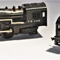 2-x-vintage-Hornby-OO-scale-gauge-LOCOMOTIVE-1-x-R152-black-diesel-1-x-TR-2335-Steam-loco-Sold-for-56-2019