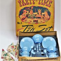 Australian-Fethalite-PARTY-TIME-Plastic-Tea-Set-Original-Box-Pale-Blue-No-3-Sold-for-50-2019