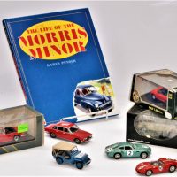 Group-lot-incl-Scale-Model-Cars-Some-diecasts-boxed-and-HC-Book-The-Secret-Life-of-the-Morris-Minor-etc-Sold-for-68-2019