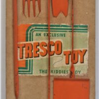 TRESCO-TOY-The-Kiddies-Joy-Point-of-Sale-Display-Orange-Metal-CHILDRENS-Garden-Tools-Sold-for-75-2019