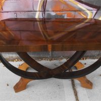 Vintage-Art-Deco-Coffee-Table-Veneered-with-Deco-Design-Unusual-Cured-Base-Sold-for-81-2019