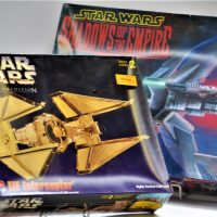 Vintage-STAR-WARS-mint-in-boxes-unmade-ERTL-AMT-kits-inc-TIE-INTERCEPTOR-Shadows-of-the-Empire-VIRAGO-Sold-for-43-2019