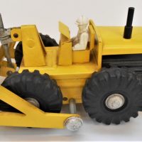 Vintage-yellow-metal-Bulldozer-poss-Boomaroo-27cms-L-Sold-for-112-2019