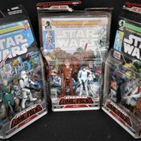 STAR-WARS-Group-Lot-MIB-Comic-Packs-incl-Action-Figures-incl-Darth-Vader-Rebel-Officer-Governor-Tarkin-Stormtrooper-etc-Cards-show-wear-Sold-for-50-2019