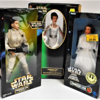 STAR-WARS-x-3-Boxed-Action-Figures-12-inch-Princess-Leia-in-Hoth-Gear-Portrait-edition-Ceremonial-Gown-etc-Sold-for-62-2019