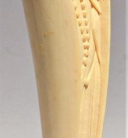 Carved-Bone-statue-of-Virgin-Mary-mounted-on-Wooden-Plinth-33cm-H-af-Sold-for-93-2019