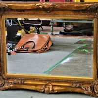 Gilt-Framed-Mirror-Bevelled-edge-with-ornate-carving-detail-60cm-H-90cm-W-Sold-for-56-2019