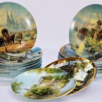 Group-Lot-Cabinet-Plates-incl-Limoges-Louis-Dali-scenic-designs-approx-21cm-D-Sold-for-37-2019