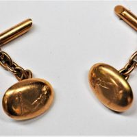 Pair-vintage-15ct-rose-gold-Cufflinks-57-grms-Sold-for-137-2019